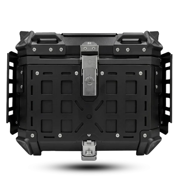45 Liter Aluminum Alloy Motorcycle Top Box – Fold-Out Lockable Storage Case