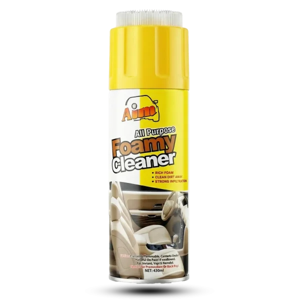 Aim Tire Foam Spray 450ml – Fast-Drying Tire Cleaner & Rubber Protectant