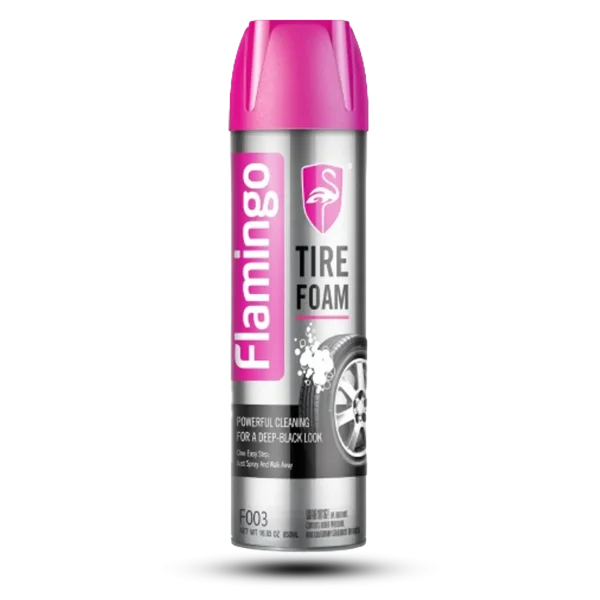 Flamingo Premium Tire Foam Cleaner – No Wipe Tire Shine Spray