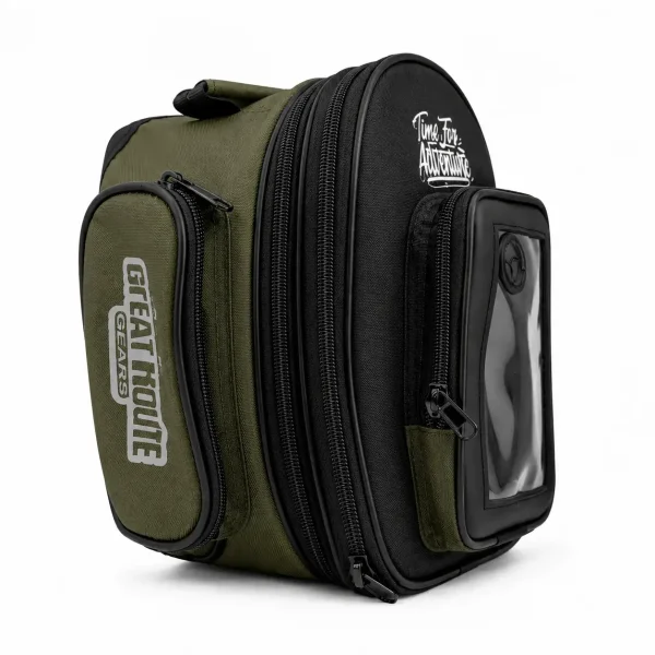 Motorcycle Touring Tank Bag – Durable Textile Magnetic Fuel Tank Bag